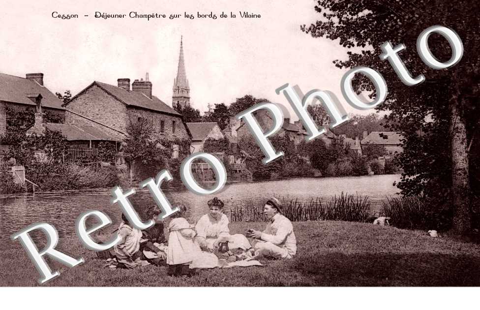 Dejeuner champetre sur les bords de la Vilaine