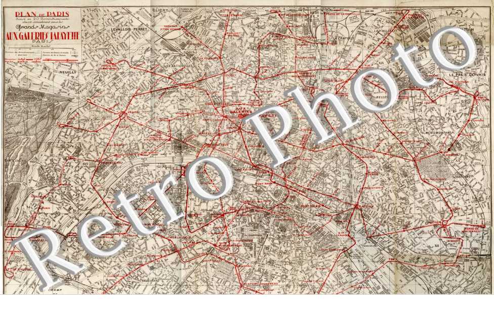 plan de Paris  - format 