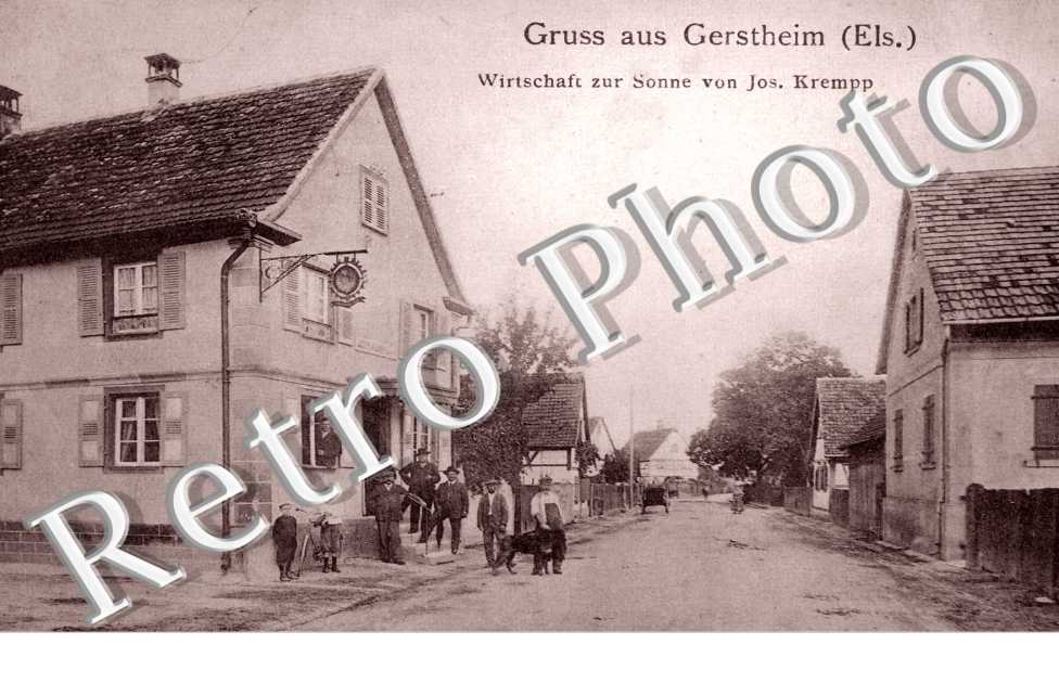 Wirtschaft zur Sonne Jos. Krempp, Gruss aus Gerstheim