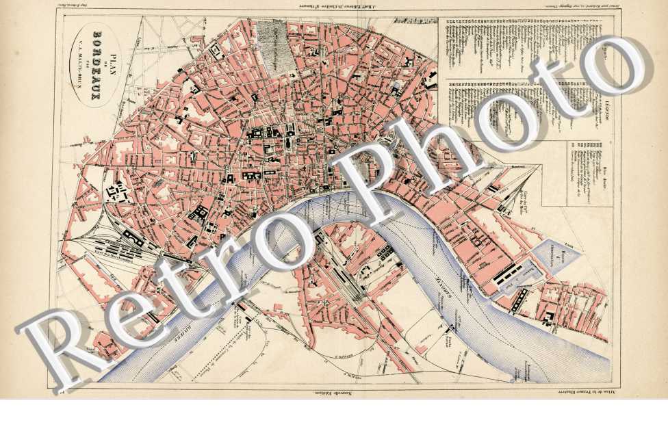 plan de Bordeaux 1880