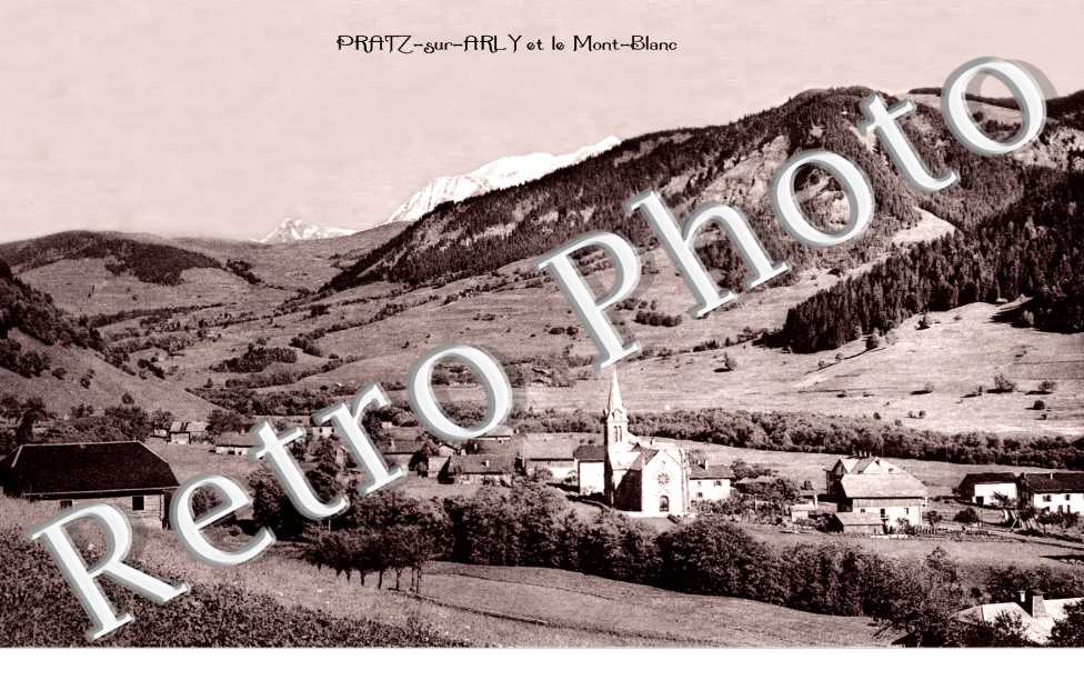 praz sur arly et le mont blanc