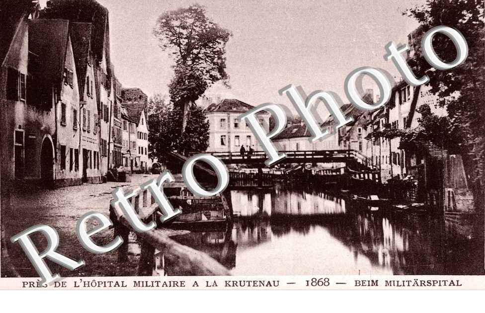 Près de l'Hôpital Militaire à la Krutenau - 1868