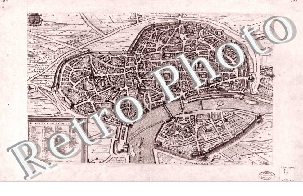 plan de Toulouse en 1631