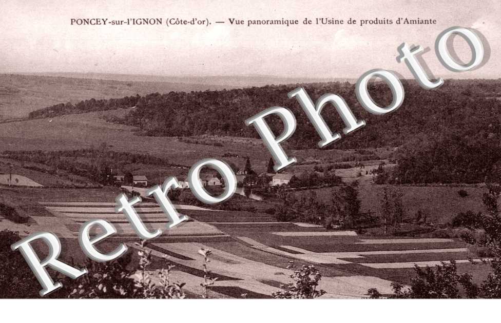 vue panoramique de l'usine de produits d'Amiante
