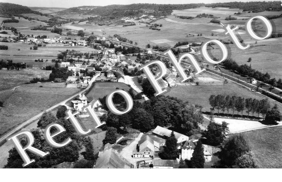 vue generale  aerienne  -  annees 50