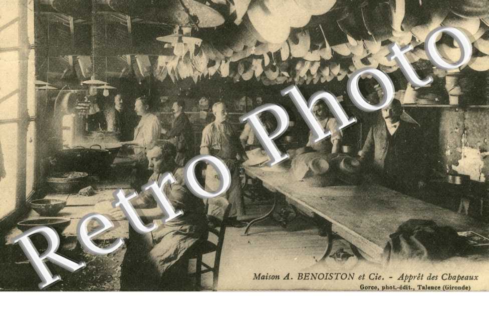 Maison A Benoiston et Cie  Appret des chapeaux