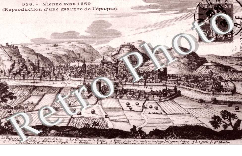 Vienne vers 1660 - reproduction d&#039;un gravure