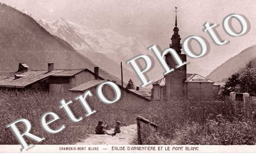 eglise et le Mont Blanc