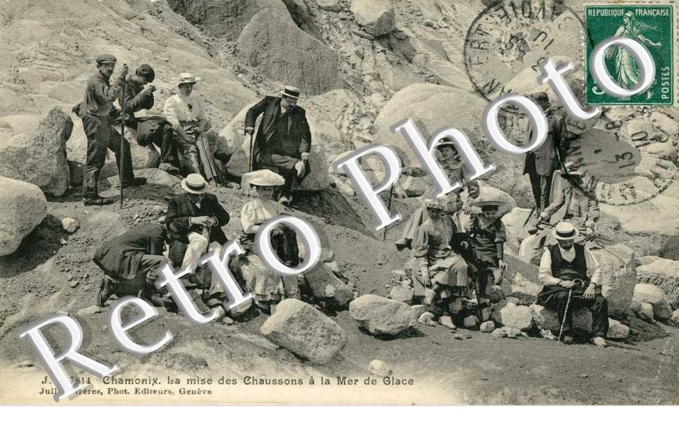 la Mise des chaussons a la mer de glace