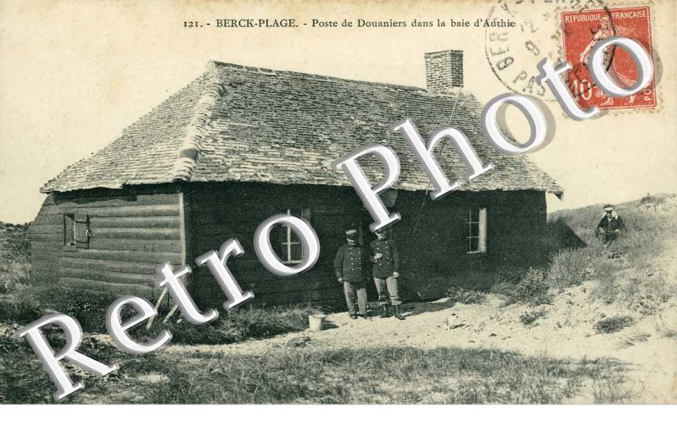 BERCK-PLAGE Poste de Douaniers dans la baie d'Authie