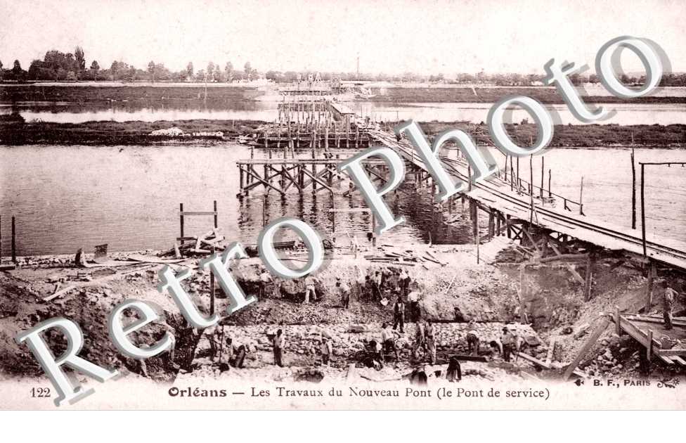 Les travaux du nouveau pont (le pont de service)