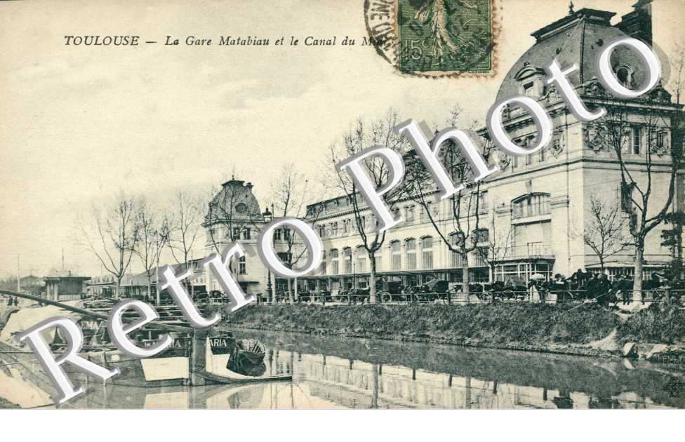 la gare Matabiau et le canal du midi