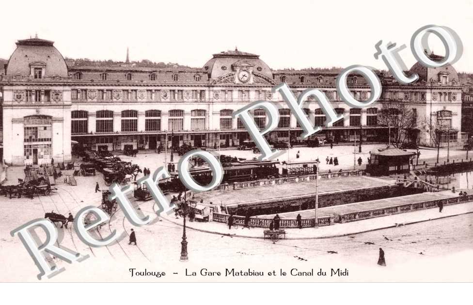 la gare Matabiau et le canal du midi