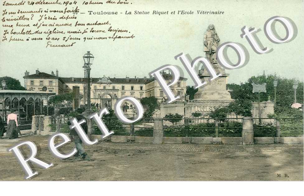 La Statue Riquet et l'école vétérinaire