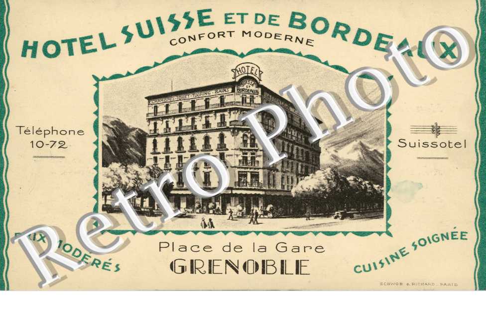 hotel Suisse et de Bordeaux  Place de la Gare