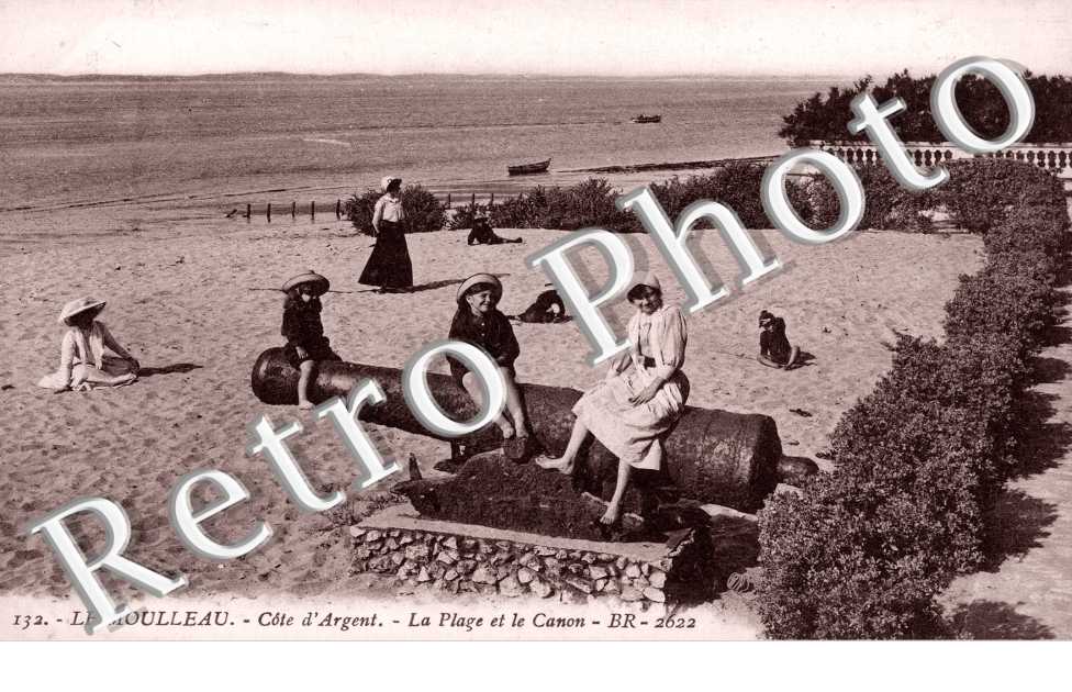 le Moulleau La plage et le canon