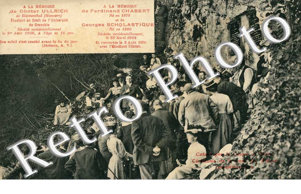 Cérémonie la Memoire de G. Ullrich, F. Chabert et G; Scholastique