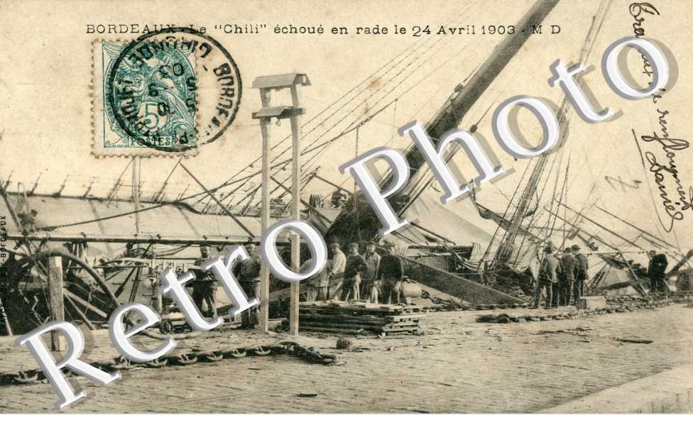 Le Chili echoue en rade le 24 avril 1903