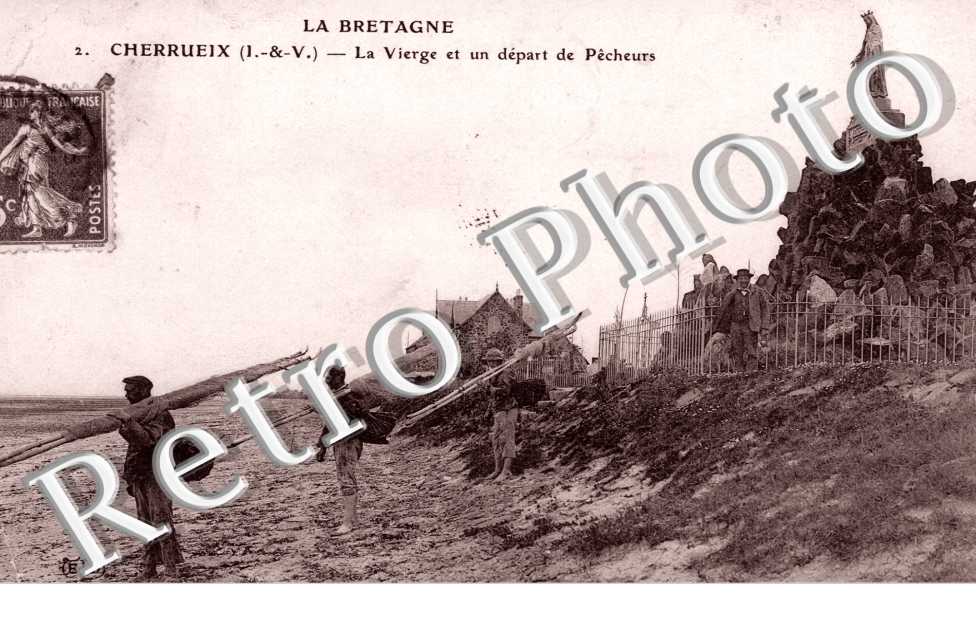 la vierge et un depart de pecheurs