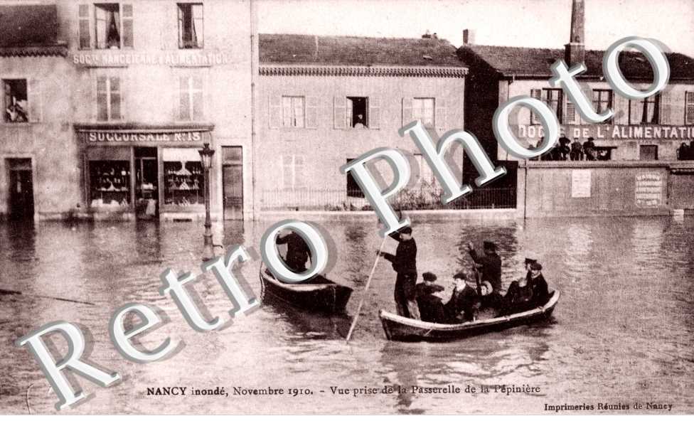 vue prise de la passerelle de la Pepiniere (rue Oberlin ) novembre 1910