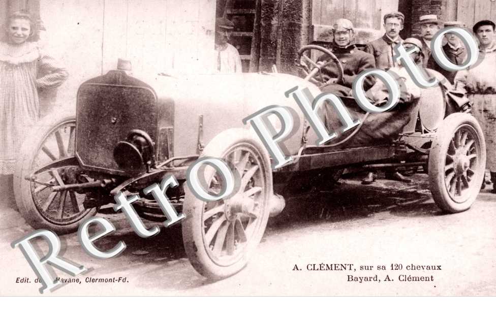 A. Clement sur sa 120 chevaux Bayard