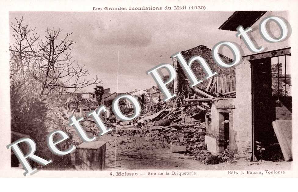 Inondations 1930 rue de la Briquerie