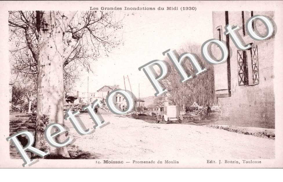 Inondations 1930 Promenade du moulin