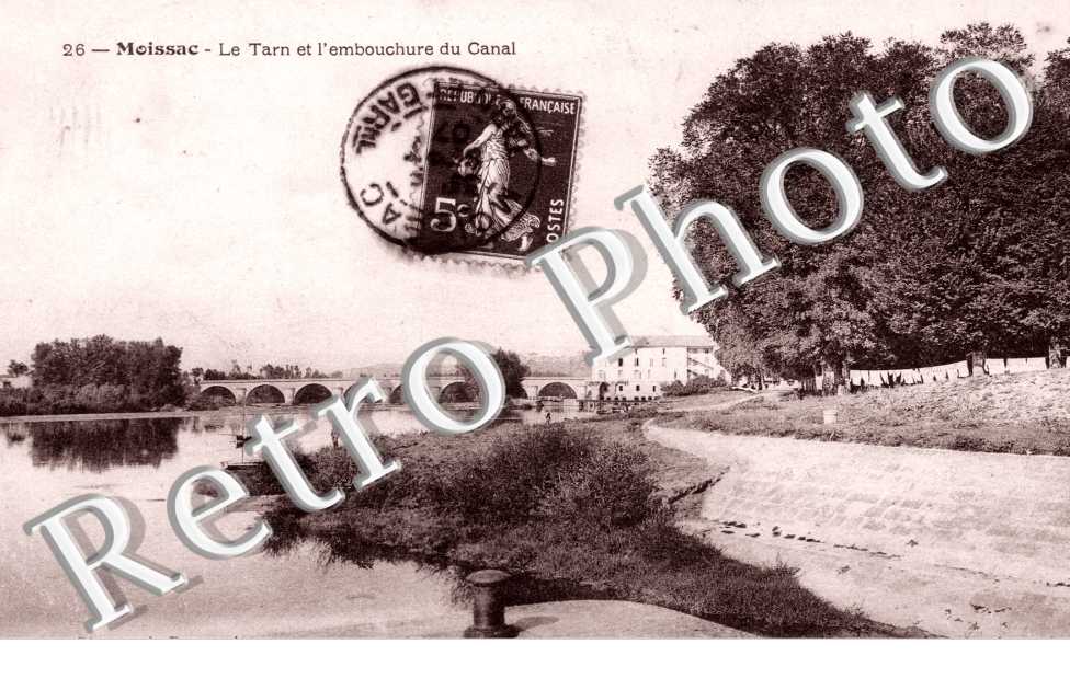 le Tarn et l&#039;embouchure du canal