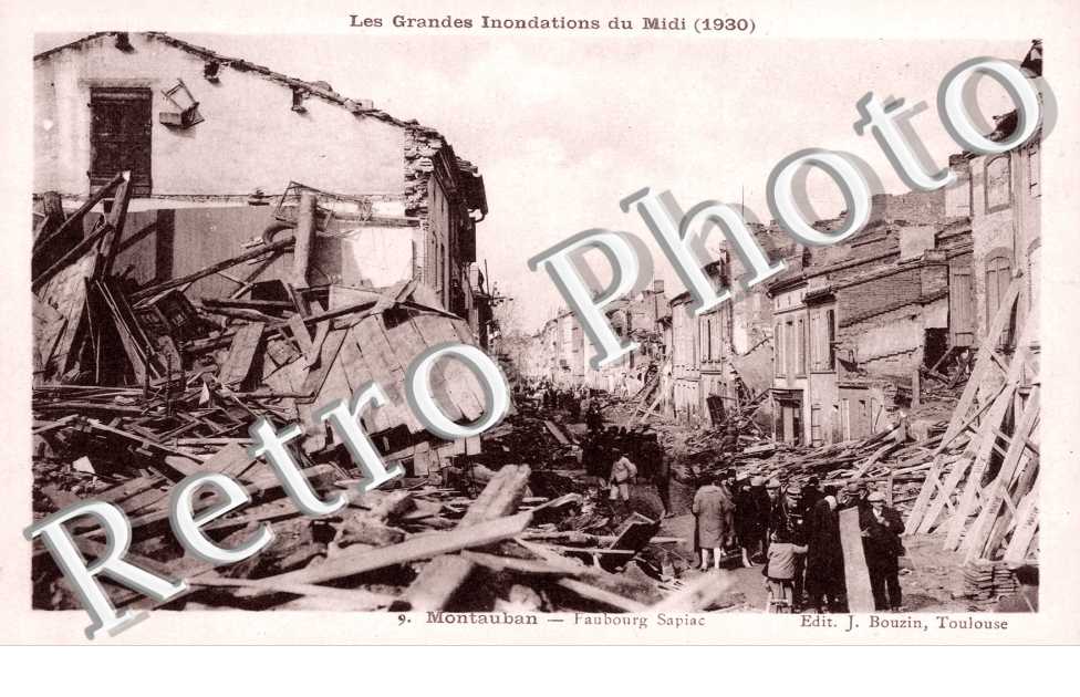 inondations 1930 - Faubourg Sapiac