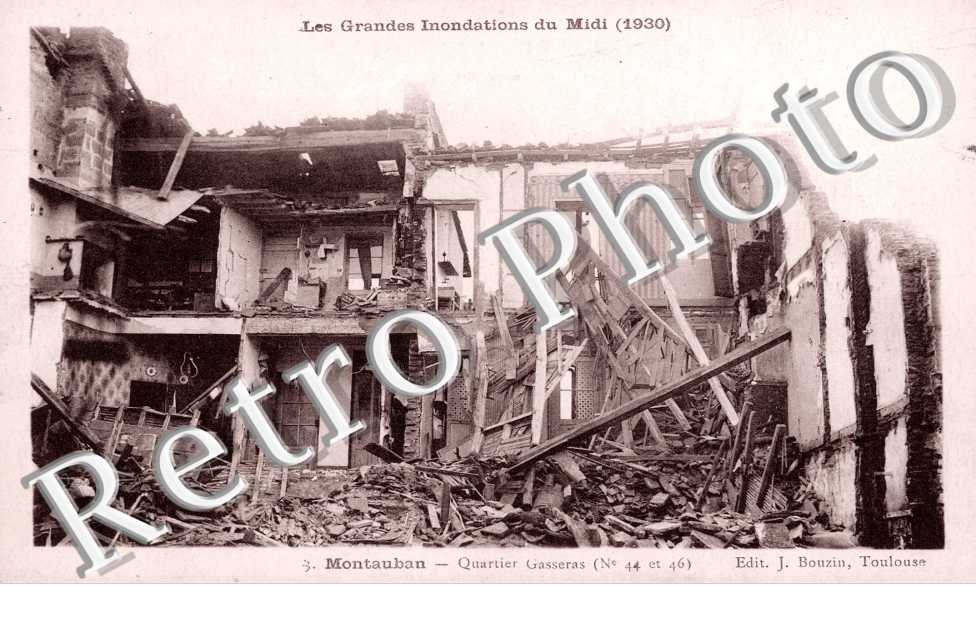 inondations 1930 - quartier Gasseras