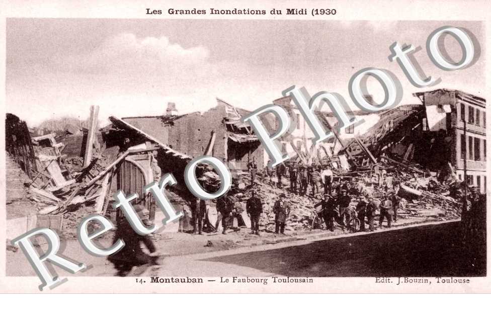 inondations 1930 -  faubourg Toulousain