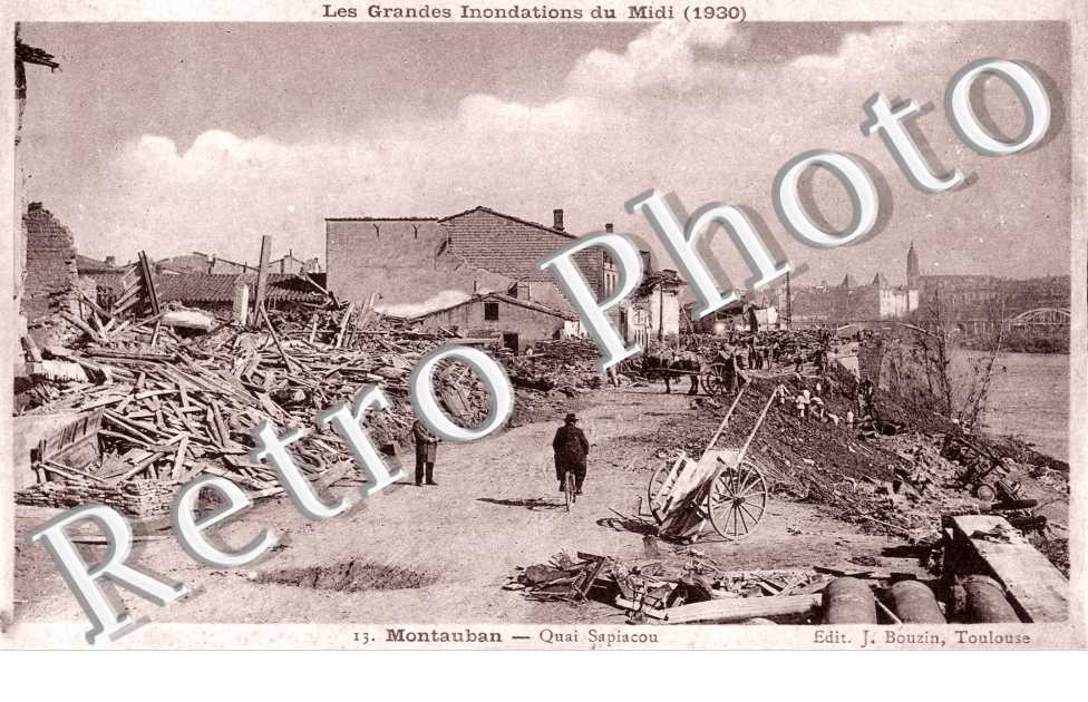 inondations 1930 -  quai Sapiacou