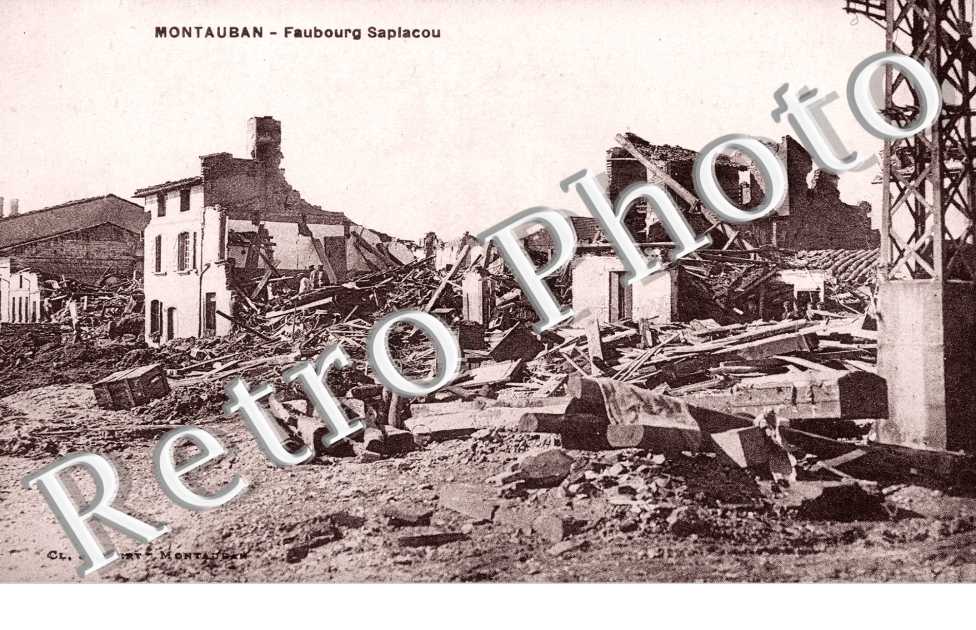 inondations 1930 -  faubourg Sapiacou