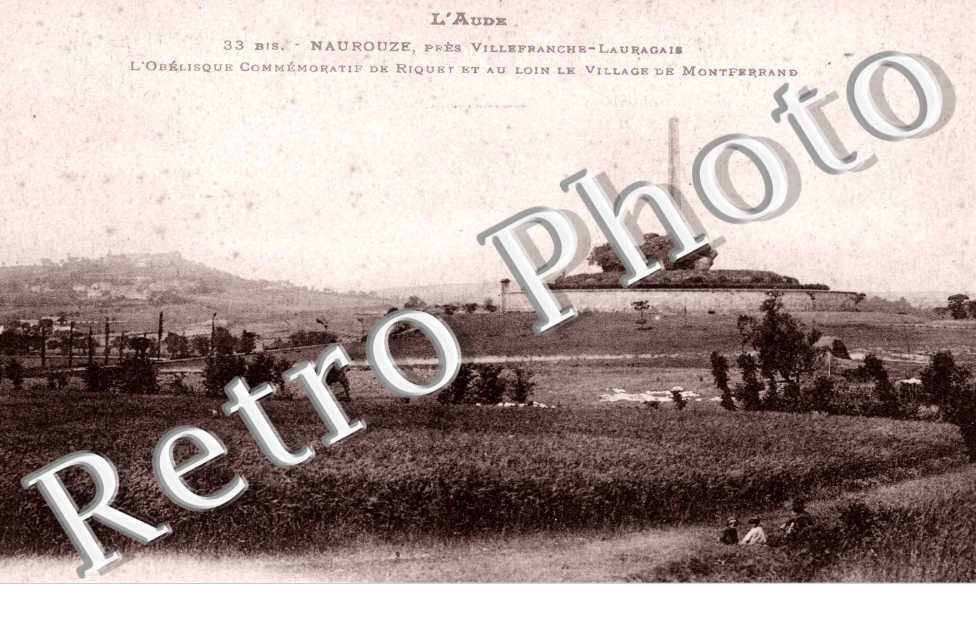l&#039;obisque et au loin le village de Montferrand