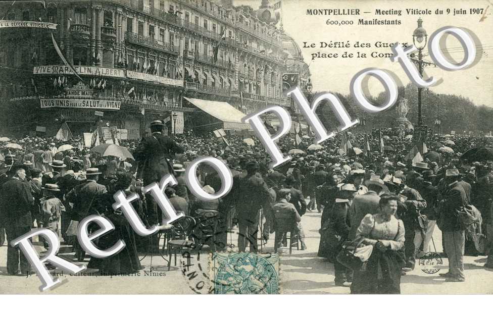 Meeting Viticole du 9 juin 1907 - Le Défilé des Gueux