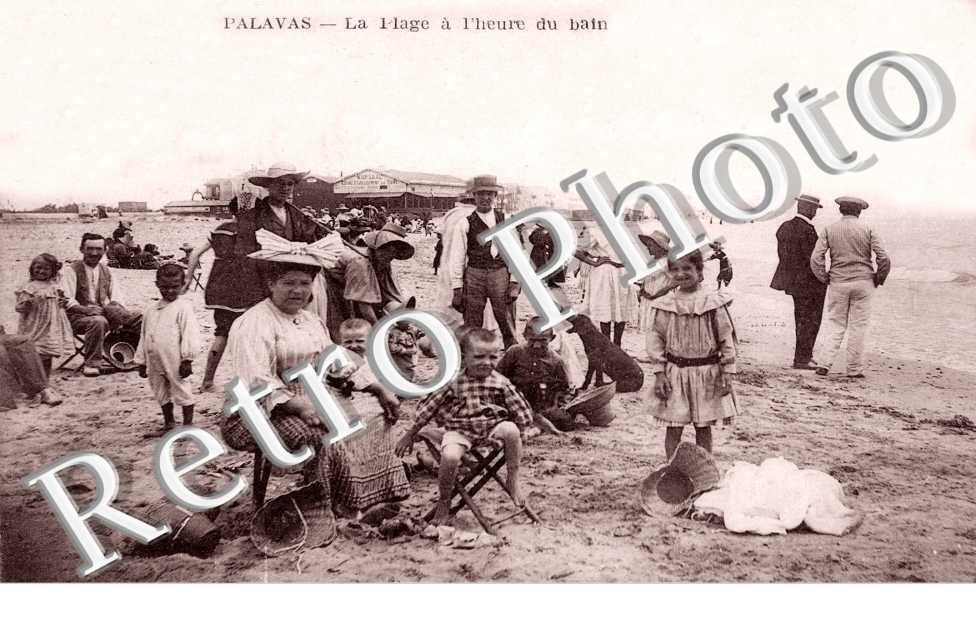 la Plage à l'heure du bain