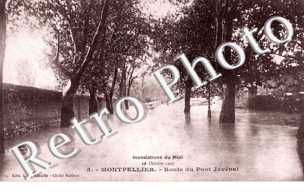 Route du pont Juvenal - Inondations