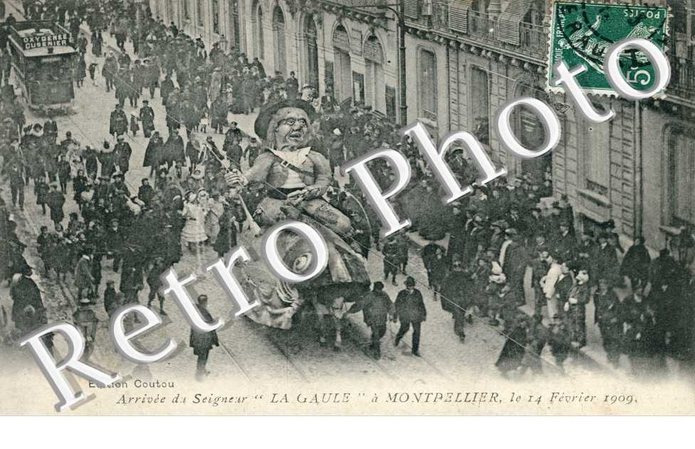 Carnaval - Arrivée du Seigneur "La Gaule" 14 février 1909