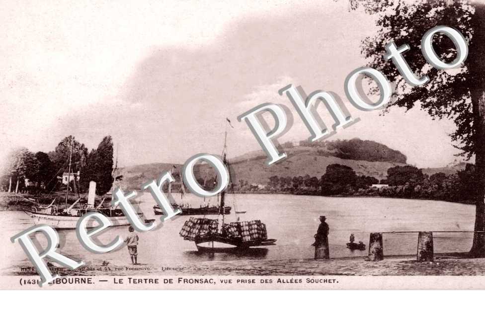 le Tertre de Fronsac, vue prise des allees Souchet