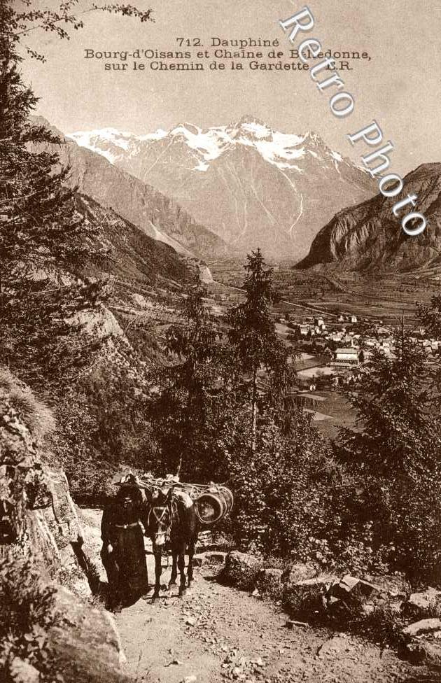 Chaine de Belledonne sur le chemin de la Gardette