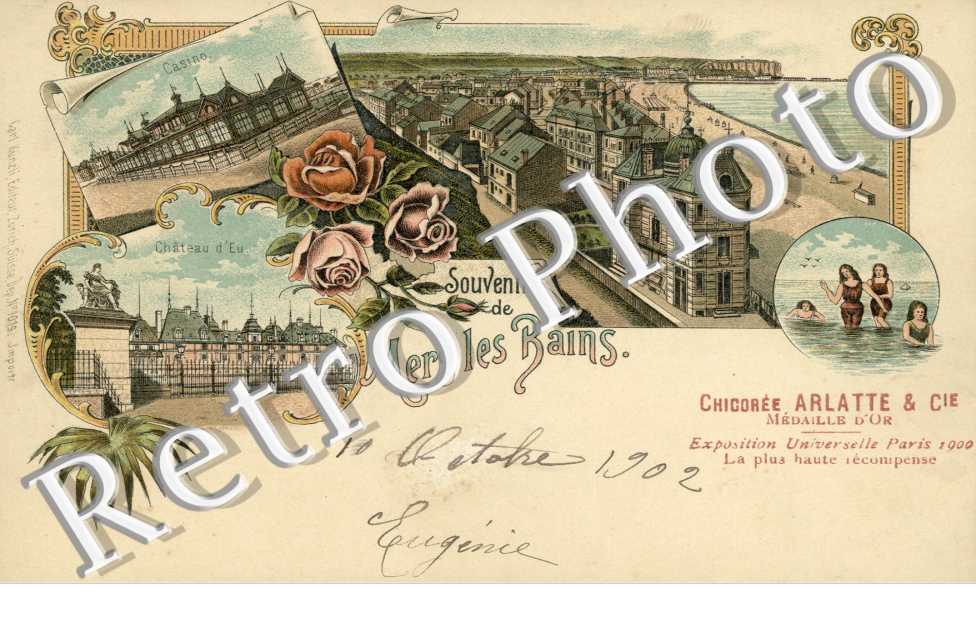 Souvenir de - Casino -  Chateau d'Eu - la Plage - Chicoree Arlatte