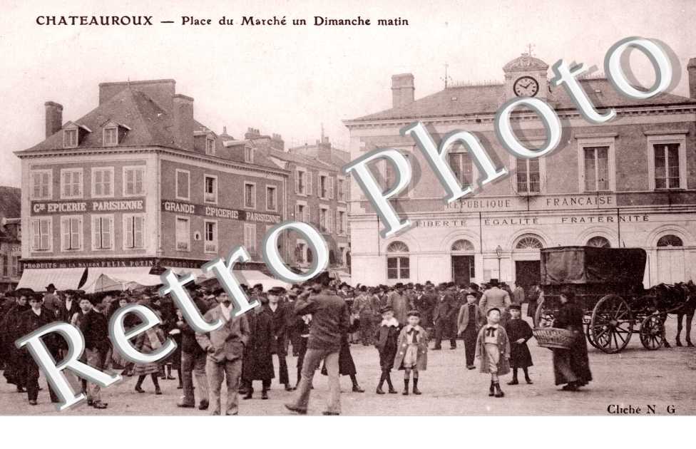 place du marche en dimanche matin