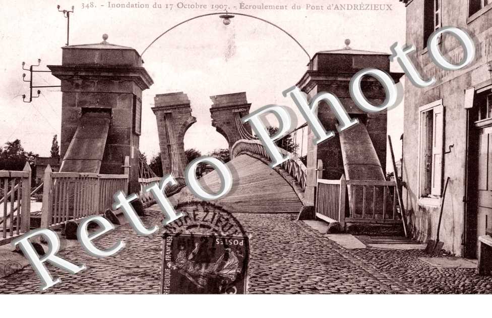 Inondations du 17 octobre 1907 Le pont