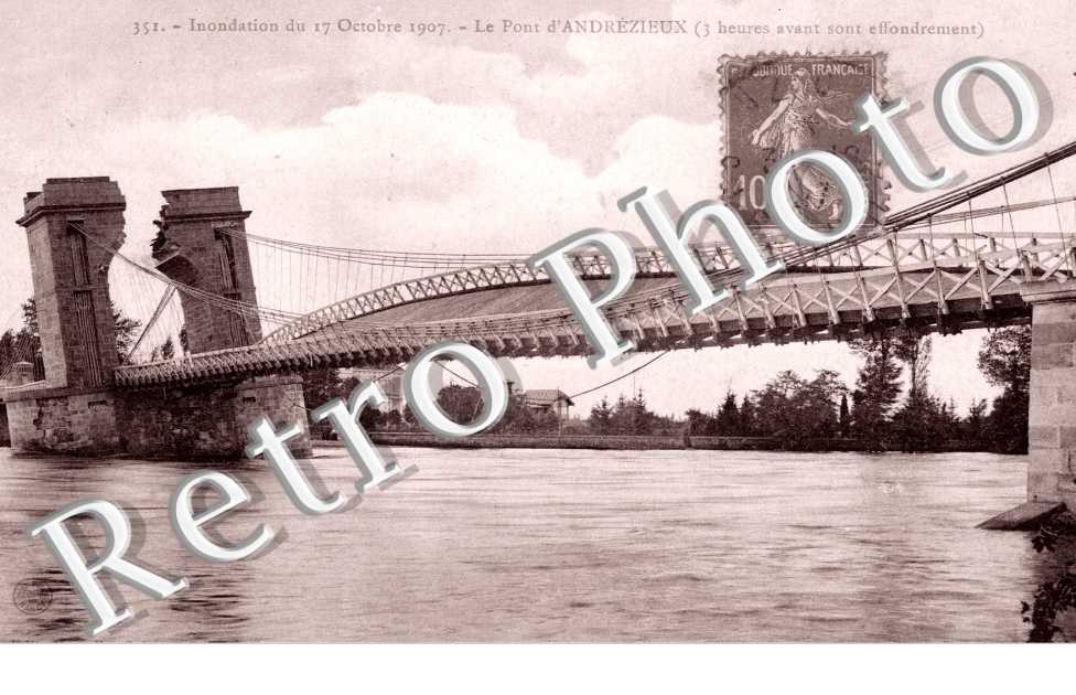 Inondations du 17 octobre 1907 Le pont