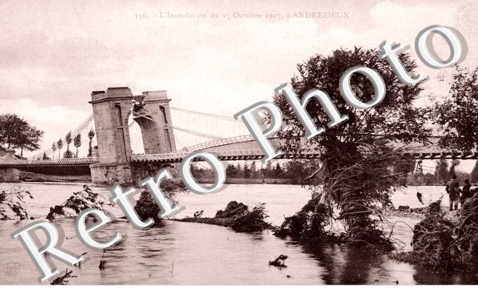 Inondations du 17 octobre 1907 Le pont