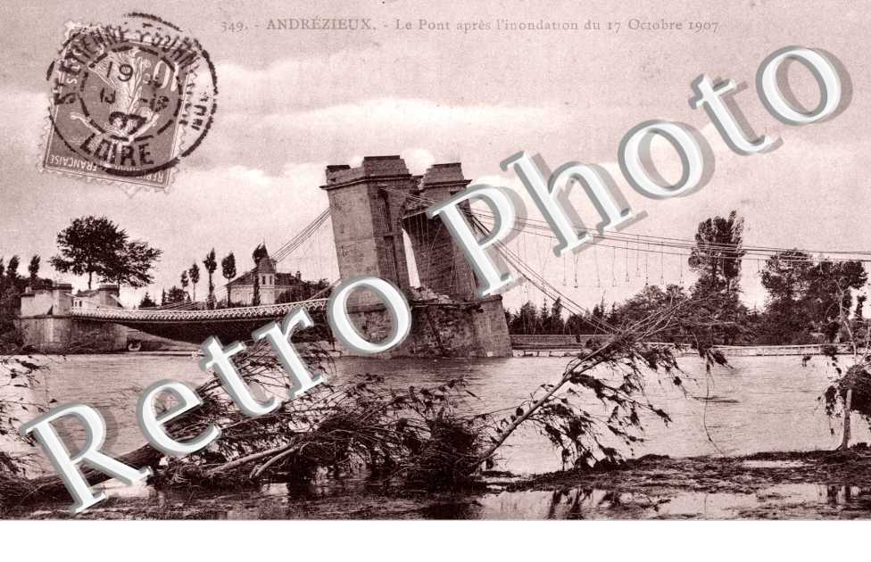 Inondations du 17 octobre 1907 Le pont