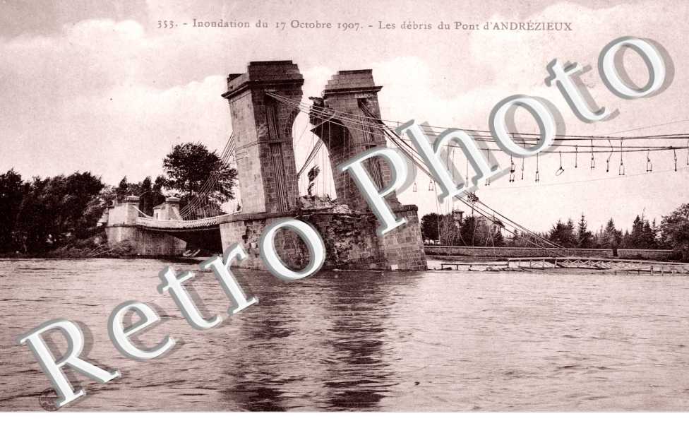 Inondations du 17 octobre 1907 Le pont