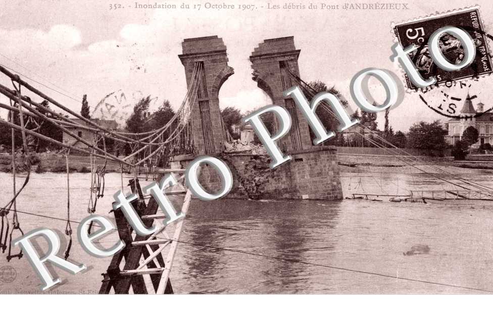 Inondations du 17 octobre 1907 Le pont