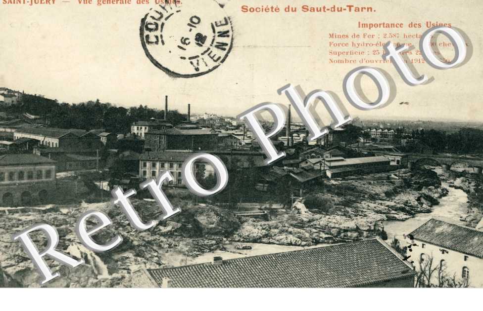 Vue Générale des Usines - Société du Saut du Tarn