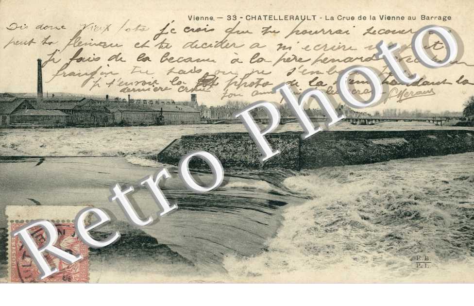 la Crue de la Vienne au Barrage